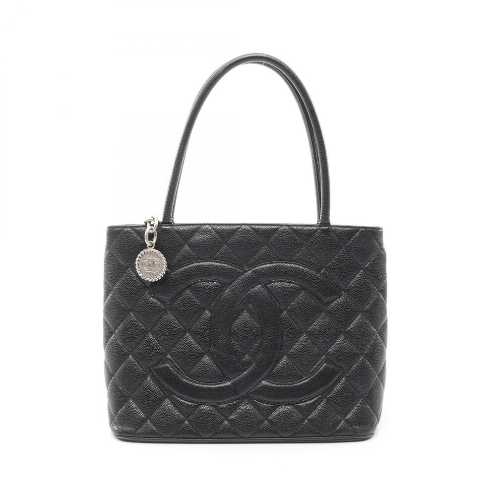 Chanel Reissue Tote Bag Leather Calfskin Cowhide Black